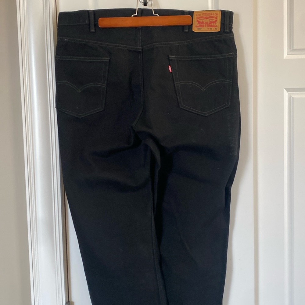 Men’s Levi 550 black jeans . Size 42/32